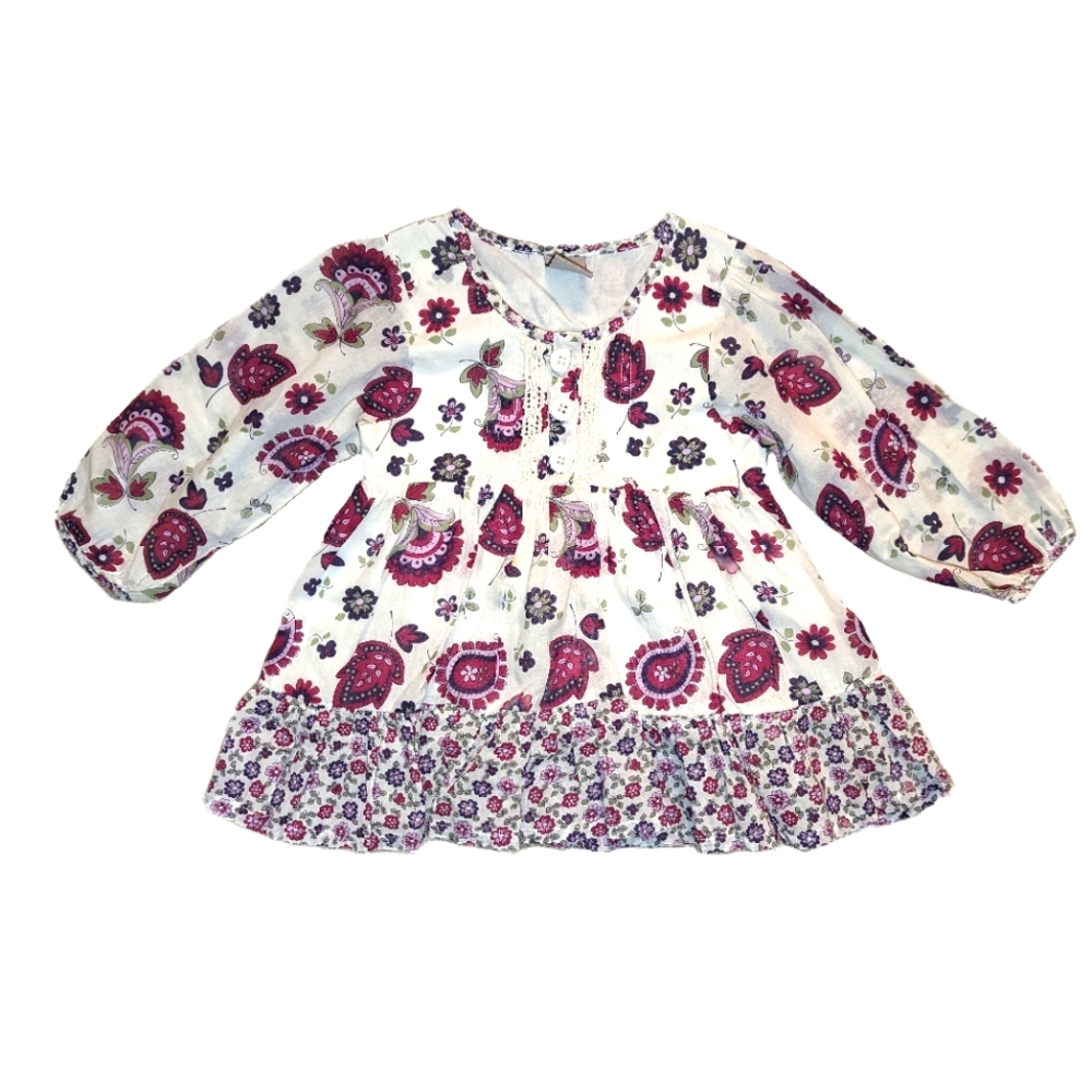 Pumpkin Patch Floral Cotton Blouse